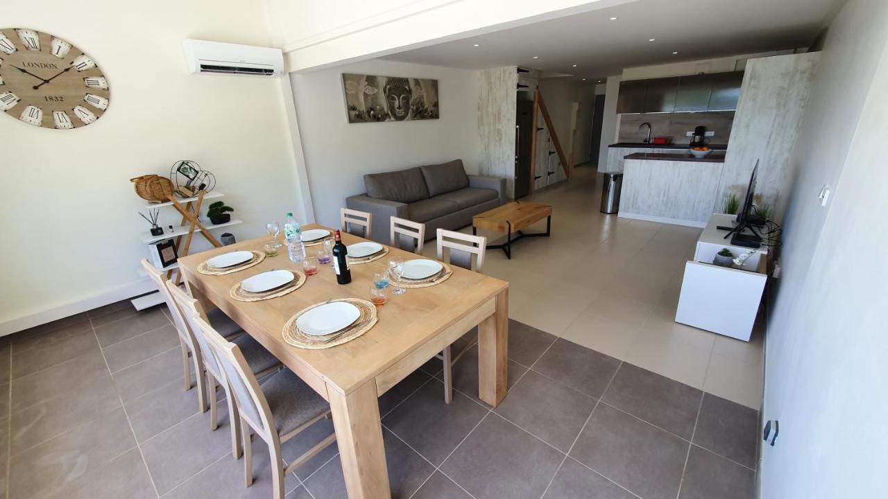 Pinel Superbe Appartement En Residence Vue Mer Cul de Sac Exteriér fotografie
