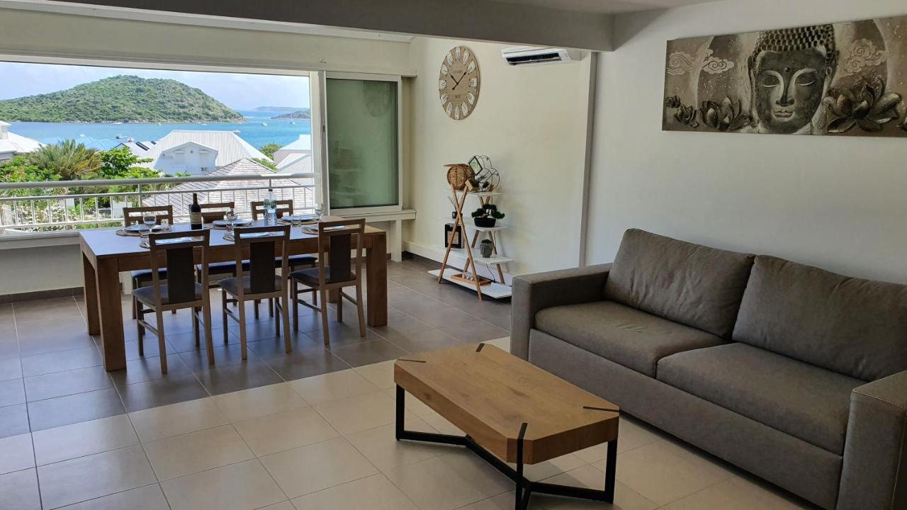 Pinel Superbe Appartement En Residence Vue Mer Cul de Sac Exteriér fotografie