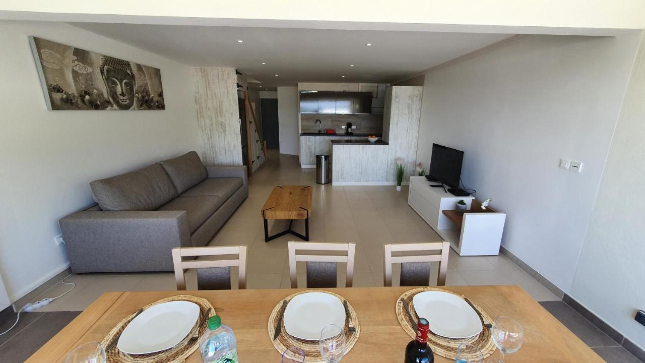 Pinel Superbe Appartement En Residence Vue Mer Cul de Sac Exteriér fotografie